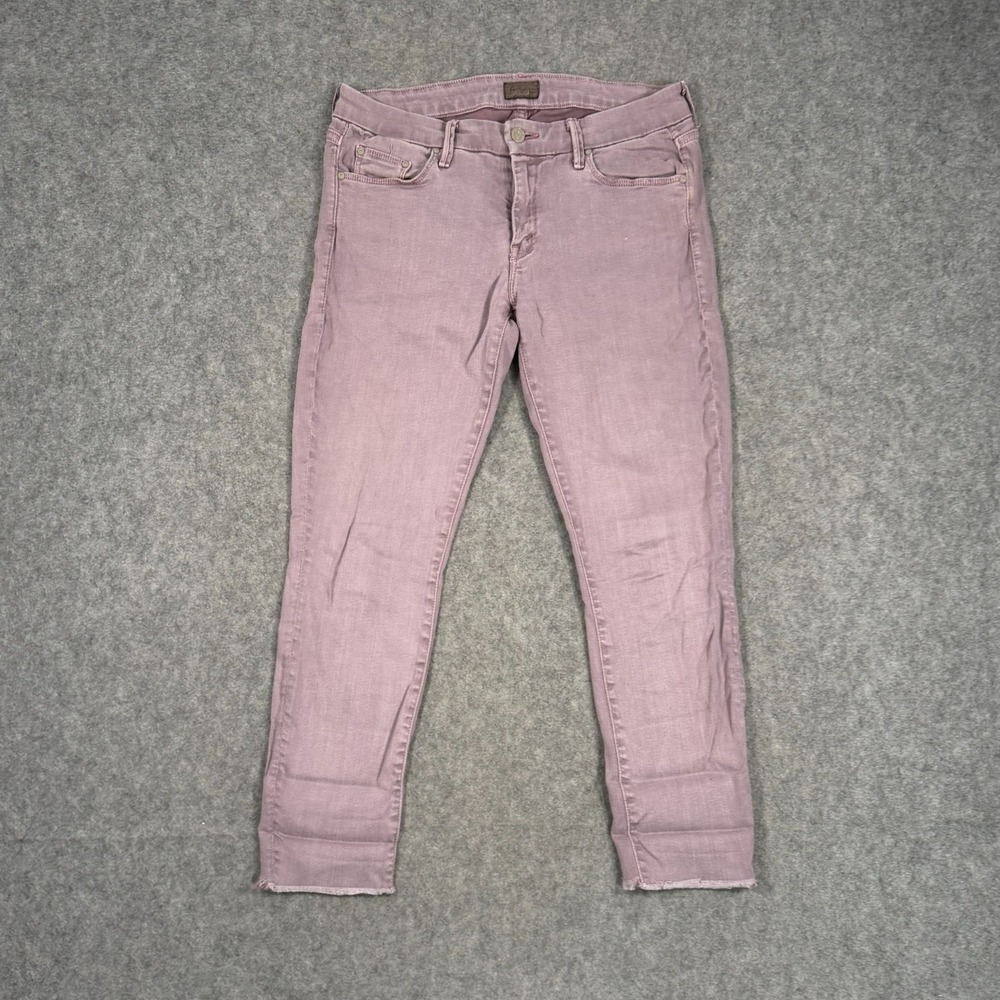 MOTHER Pop Purple Wash Denim The Looker Skinny Ankle Jeans Women's Size 30